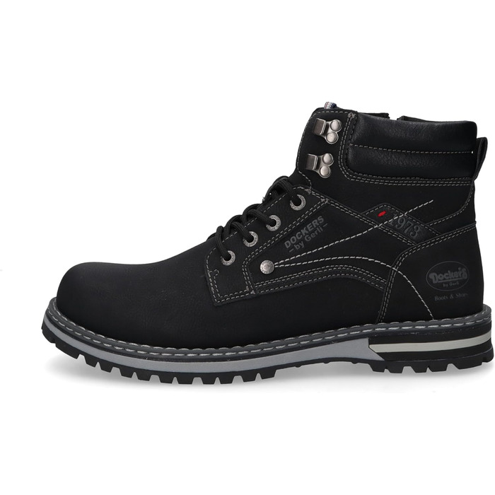 Чоловічі класичні ботильйони Dockers by Gerli, чоловічі ботильйони, знімна устілка, розмір 45 EU, чорні, 100