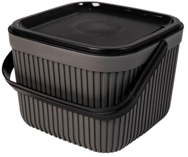 Кошик Herevin Grey з ручкою та кришкою 7 л (161199-012) (7023426)