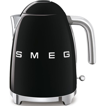 Електричний чайник Smeg KLF03BLEU, нержавіюча сталь, 1,7 літра, чорний