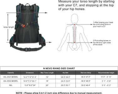 Туристичний рюкзак 25L/35L/40L/45L Водонепроникний рюкзак на відкритому повітрі, легкий кемпінговий дорожній рюкзак для чоловіків жінок чорний 40