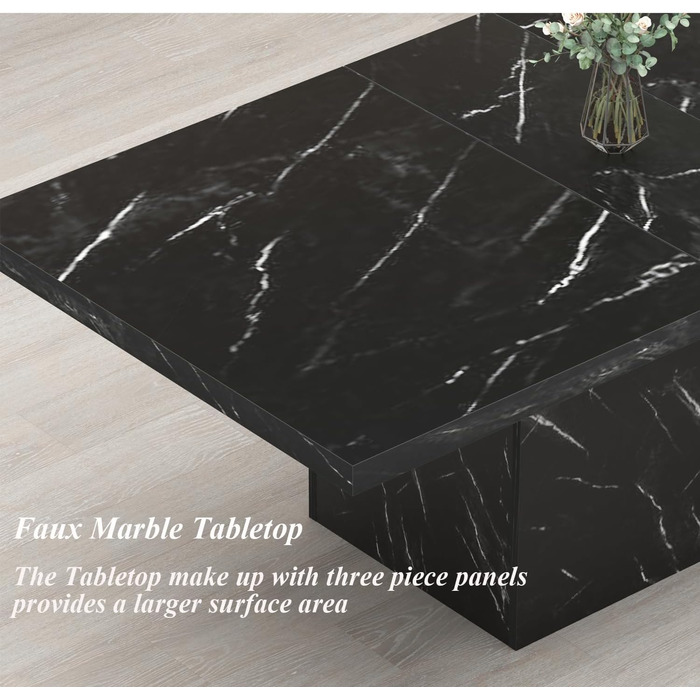 Чорний обідній стіл HSH, сучасний дерев&39яний кухонний стіл, великий стіл для 6-8 осіб, прямокутний дерев&39яний обідній стіл для дому, офісу, вітальні, чорний 180 см 180 x 80 x 76 см чорний