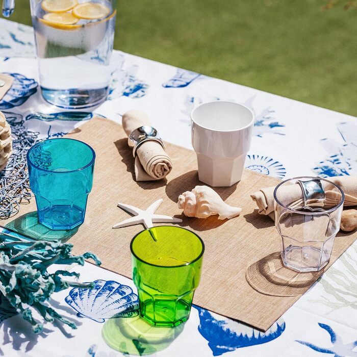 Дизайнерський набір пластикових склянок для води Omada, ємністю 30 мл, ідеально підходять для напоїв або довгих напоїв, можна мити