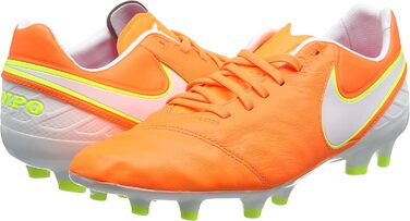 Жіночі футбольні бутси Nike Tiempo Legacy II FG, розмір 42 EU, помаранчеві, темно-сині, білі, вольтові, гіперрожеві