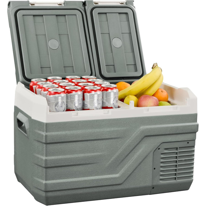 Портативний електричний холодильник, 23 л, автомобільний холодильник 12 В / 24 В постійного струму 100 240 Вольт змінного струму з