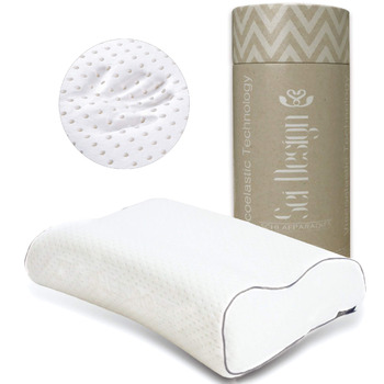 Подушка для сну на боці sei Design VISCO, ортопедична подушка для підтримки шиї Терморегулюючий чохол В&39язкоеластична подушка з піни з ефектом пам&39яті Подушка для шиї Подушка з піни з ефектом пам&39яті 54x40x11/9 см висока ортопедична