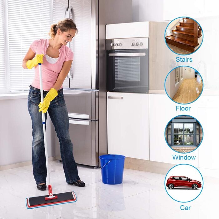 Чистячих подушечок з мікрофібри для швабри, змінна кришка для швабри для підлоги, поглинаюча чистяча подушечка для швабри з розпил