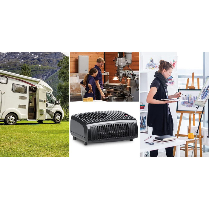 Автомобільний обігрівач AGT Електричний керамічний допоміжний обігрівач, 2 режими нагріву, 1850 Вт, 230 В (електричний автомобільний обігрів вікон, електричний обігрів лобового скла, настільна розетка)