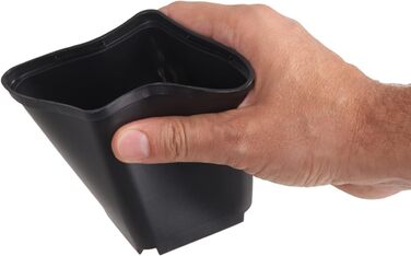 Квадратних горщиків для розсади з блюдцями, горщики для живців та розмноження розсади, з лотком, лотки для перенесення човників (горщики для розсади 9x9x9,5 блюдця 5 шт.) Горщики для розсади 9x9x9,5 блюдця, 5 шт., 18