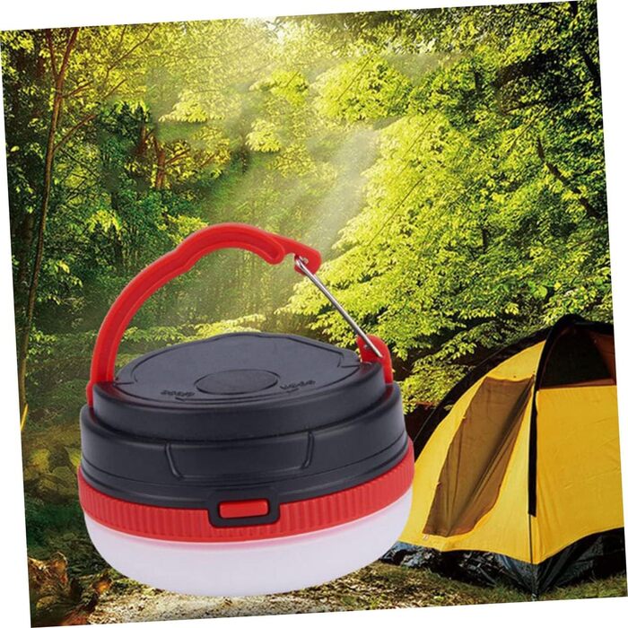 Комплекти електричних кемпінгових ліхтарів 6 кемпінгових ламп з абажуром червоного кольору для кемпінгу, намету, човна, риболовлі 2 шт. * 3 як зображено x 3 шт. середній x 3 шт., 3