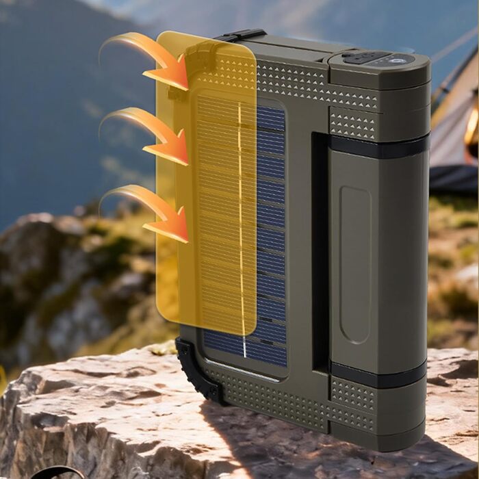 Світлодіодний кемпінговий ліхтар, водонепроникний акумуляторний ліхтар, ліхтар на сонячній енергії з магнітною основою, зовнішнє освітлення, портативний кемпінговий ліхтар компактного дизайну, ліхтар для виживання в туристичному наметі