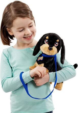 Такса - Інтерактивна м&39яка іграшка для дітей від 2 років - Весела плюшева іграшка собака, яка бігає і гавкає - Подарунок дітям