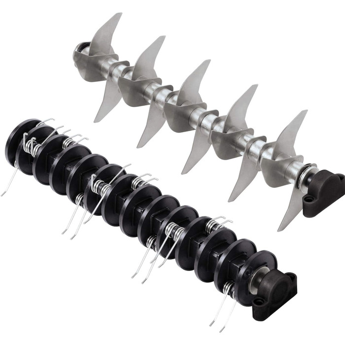 Електричний аератор-скарифікатор (1400 Вт, ширина захвату 35 см, глибина обробки 3-9 мм, регульована ручка, мішок для збору трави 28 л, в комплекті валик для розкидання), 1435