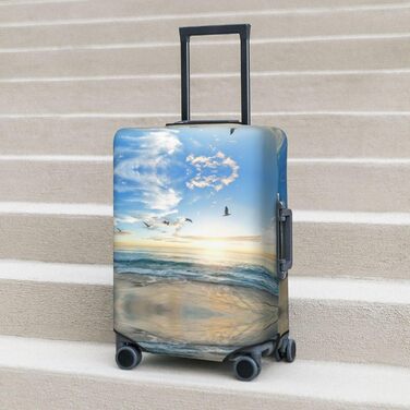 Чохол для валізи Океанський Захід, міцний захист для багажу розміром 45.7-81.3 см, XL, Чорний