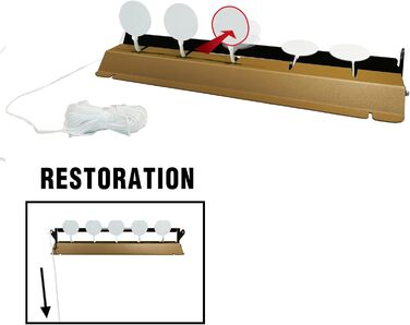 Металева підставка для мішеней ATFLBOX з 5 сталевими пластинами для страйкбольних пневматичних гвинтівок