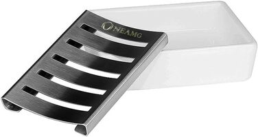 Мильниця OneAmg, керамічне сидіння з нержавіючої сталі SUS 304, тримач для мила, подвійна мильниця без свердління для ванної кімна