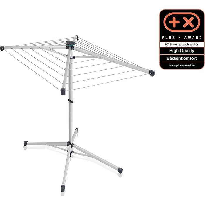 Сушарка Leifheit LinoPop-Up 140, що стоїть, ротаційна сушарка для білизни з чотирма плечима, компактна сушарка, що стоїть, автоном