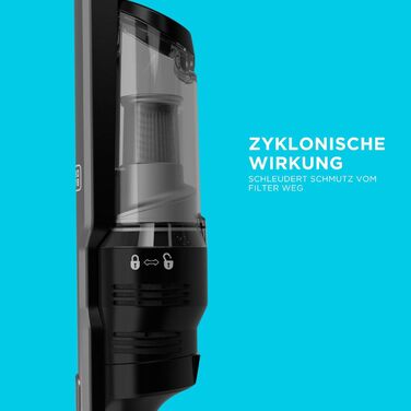 Акумуляторний ручний пилосос 12В у супертонкому дизайні, акумуляторний, сучасний цифровий двигун, 2 рівні всмоктування, вкл. заряд