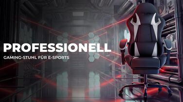 Ергономічне ігрове крісло з поперековою опорою та підголівником, регульоване по висоті ігрове крісло із синхронізованими підлокітниками, комп&39ютерне крісло для дорослих та підлітків, витримує вагу до 136 кг, чорно-біле