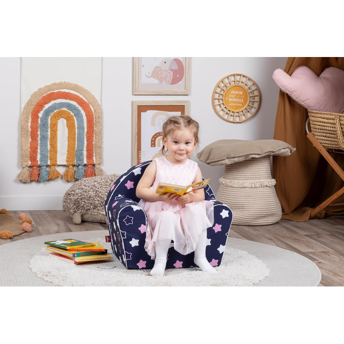 Дитячий сидіння - Зірковий блакитний рожевий, 74032 -