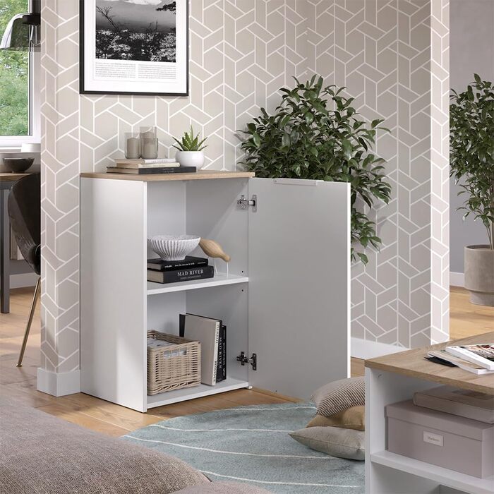 Комод Vicco Wido, білий, 50 x 80 см з полицею