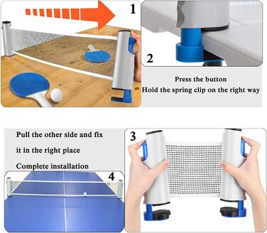 Розсувна сітка для настільного тенісу YOUYIKE, сітка для настільного тенісу 190 см (макс.), регульована висувна сітка, заміна портативної сітки для настільного тенісу для столу для настільного тенісу, офісного столу, обіднього столу