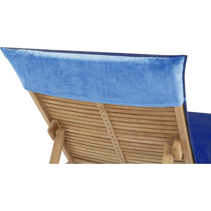 Махровий чохол для садового лежака anchor blue XXL, чохол на шезлонг, чохол на лежак з 100 бавовни, 83х200 см