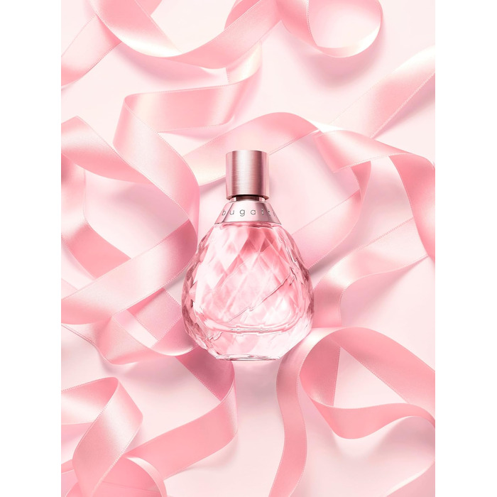 Жіночі парфуми bugatti Felicit Eau de Parfum 100 мл Квіткові жіночі парфуми з літніми нюансами бергамоту, троянди, макадамії, мускусу та сандалового дерева Жіноча парфумерна вода для жінок, квітковий та свіжий рожевий