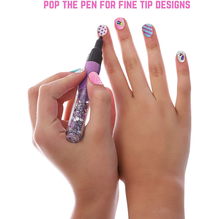 Подарунки для дівчаток GirlZone - Дитячий набір для студії нігтів "Єдиноріг" Набір для дизайну нігтів Дитячий набір лаків для нігтів Подарунковий набір для дітей віком 4-11 років Набір для дизайну нігтів "Єдиноріг"