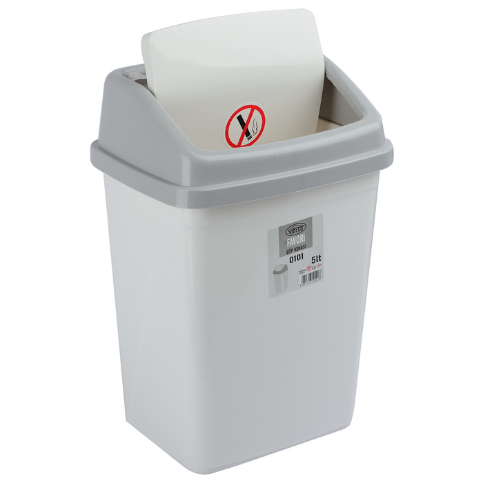 Контейнер для сміття Violet House 0101 White, 5 л (6749529)