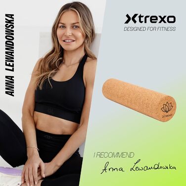 Ролик для тренування тригерних точок XTREXO з коричневого корку 40x10 см, 100 натуральний, екологічно чистий корок. Універсальне використання. Ідеально підходить для йоги, пілатесу, калістеніки та силових тренувань. Ефективне розслаблення м&39язів.