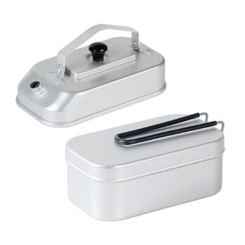 Портативний чайник із 2 предметів, тонкий, міцний посуд для використання на відкритому повітрі з функцією швидкого нагрівання для подорожей, чайник для приготування їжі