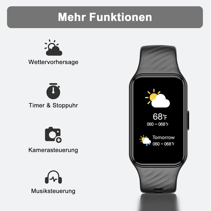 Розумний годинник Blackview для чоловіків та жінок, кольоровий дисплей 1,47 дюйма, водонепроникний фітнес-годинник, фітнес-трекер з крокоміром, монітор сну, монітор серцевого ритму, спортивний годинник з правою кнопкою, розумний годинник для Android та iO