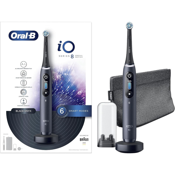 Електрична зубна щітка Oral-B Pro iO 8, Special Edition, чорна