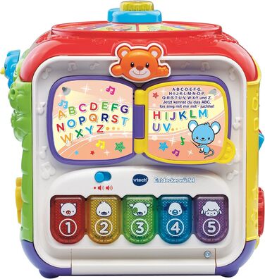 Інтерактивний ігровий куб з музикою, фігурами та рухомими елементами Для дітей віком 12-36 місяців