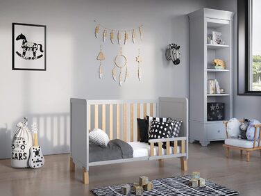 Дитяче ліжечко/спальне місце Love For Sleep 120x60 см з поролоновим матрацом Aloe Vera White-Pine Francis Дитяче ліжко Baby Bed Wood - Дитяче ліжко Дитяче ліжко, Розкладне ліжечко Дитяче ліжко White-Pine з матрацом