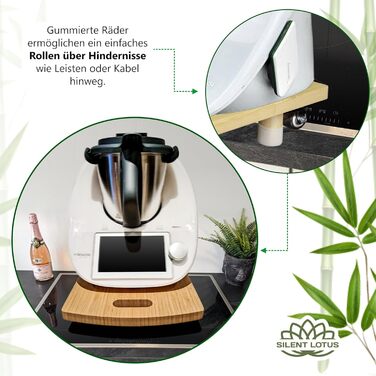 Бамбукова ковзна дошка Silent Lotus Premium для Thermomix екологічна елегантність для вашої кухні