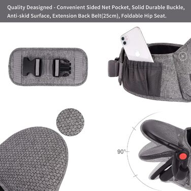 Легкий регульований табурет із підтримкою спинки, 3-в-1 для новонароджених і малюків (чорний), 0-36 Months