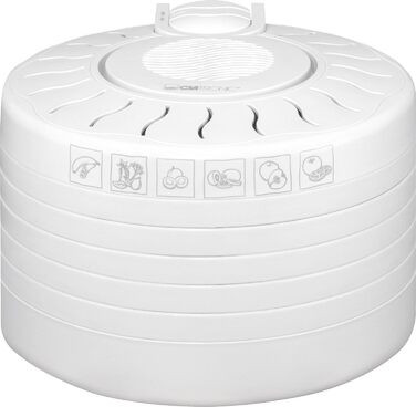 Дегідратор Clatronic DR 2751, 250 Вт із захистом від перегріву, сушить фрукти, овочі, зелень, м'ясо та багато іншого, змінне використання завдяки 5 рівням, які можна штабелювати, DR 2751 Single