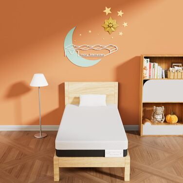 Матрац 90x200, висота 20 см, матрац з піни з ефектом пам&39яті, 7-зонний комфортний холодний пінопласт, двошаровий матеріал з холодної піни піни з ефектом пам&39яті, рівень жорсткості H2 та H3 (90x200x20 см) 90 x 200 см 20 см