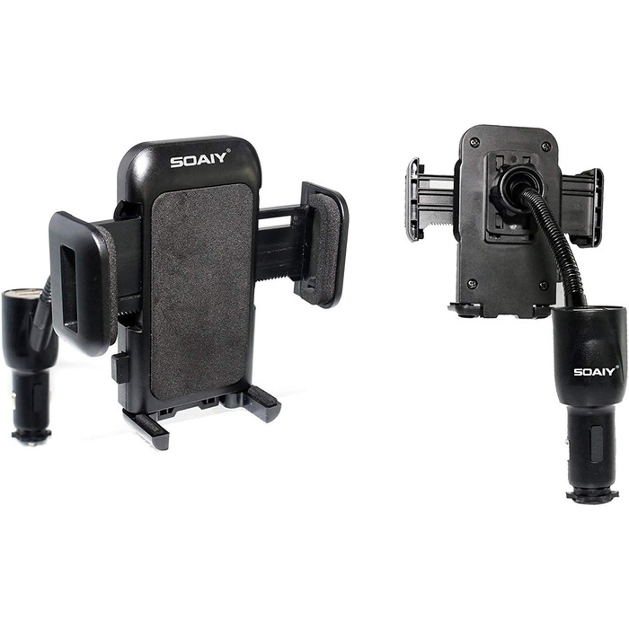 В-1 універсальний автомобільний тримач із зарядним пристроєм подвійний USB адаптер живлення прикурювача функція зарядки в т.ч. сві