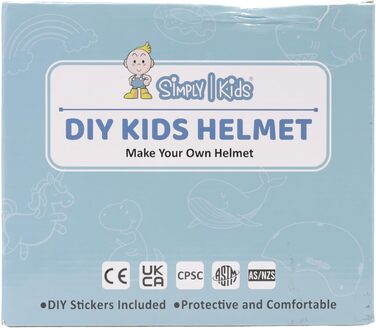 Дитячий велосипедний шолом Simply Kids з наклейками зроби сам I Сертифікований CPSC та CE дитячий шолом для скейтборду для велосип