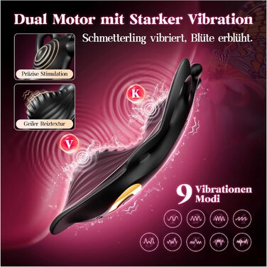 Вібратор “Метелик” Tagnaff для жінок, з APP-керуванням