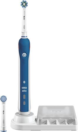 Електрична зубна щітка Oral-B SmartSeries 4000 CrossAction Щоденне чищення/Захист ясен/Чутливий синій