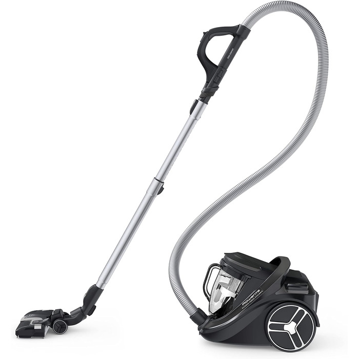 Безмішковий пилосос паркет висока потужність всмоктування низьке енергоспоживання фільтрація HEPA місткість XXL чорний Будинок та