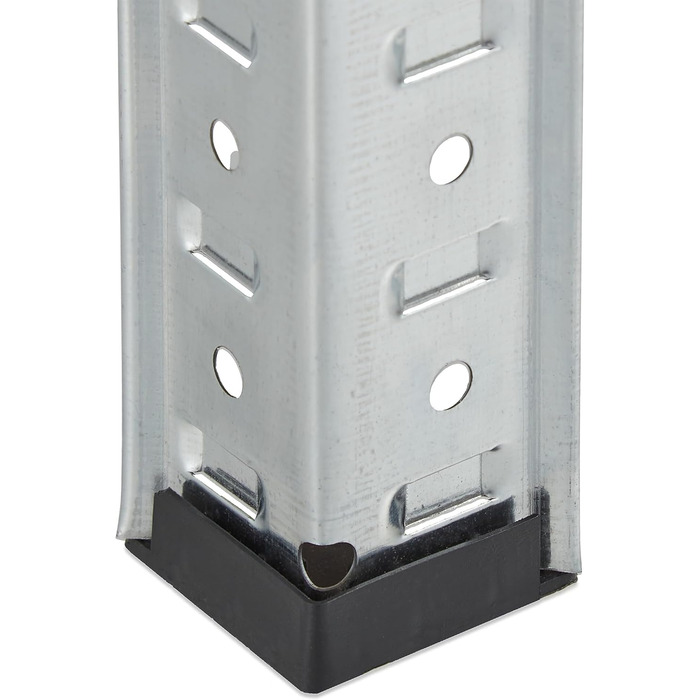 Надміцний стелаж Relaxdays, 5 ярусів, ВШХ 200 x 120 x 60 см, до 875 кг, для підвалу та гаража, стелажі для зберігання, сталь, сріблястий