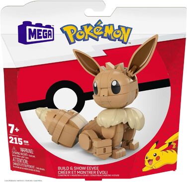 Конструктор Mega Construx Eevee Pokmon, Конструктор для дітей, Іграшка для дітей віком від 7 років, 84 -
