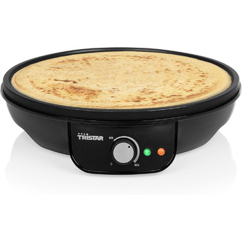 Млинниця Tristar з діаметром 30 см - з антипригарним покриттям, регульованим рівнем нагрівання, для млинців і млинців, кабель 0,8