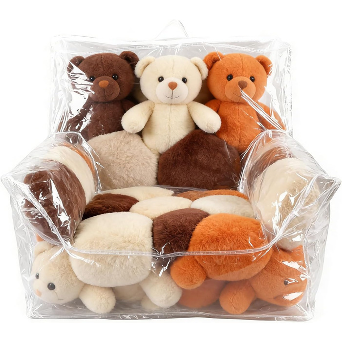 Дитяче плюшеве крісло для зберігання іграшок, дитяче крісло для малюків, прозоре м&39яке крісло-мішок з м&39якою іграшкою, чохол для крісла-мішка з ПВХ, крісло-мішок для дитячої кімнати, вітальні, ігрової кімнати, класу