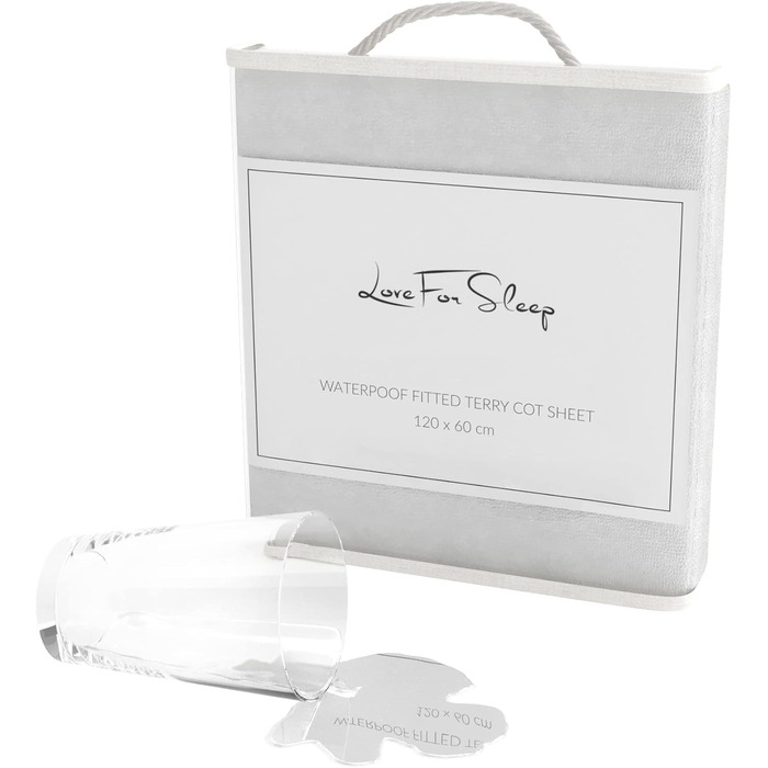 Дитяче ліжко Love For Sleep Jacob, біле, з шухлядою, 120 x 60 см, з матрацом та чохлом, дерев&39яний захисний бар&39єр, захисний чохол