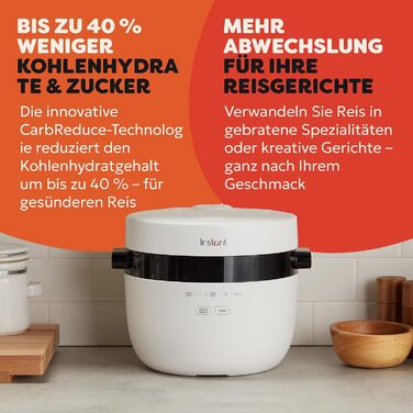Рисоварка та пароварка Instant Pot CarbReduce, 5 л (на 20 чашок)